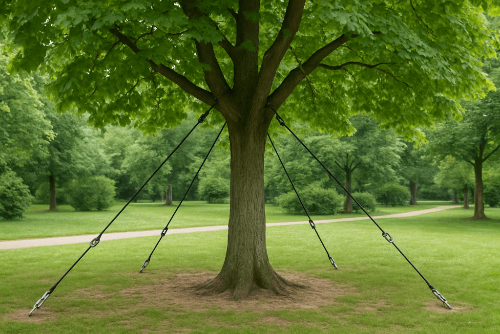 haubanage arbre